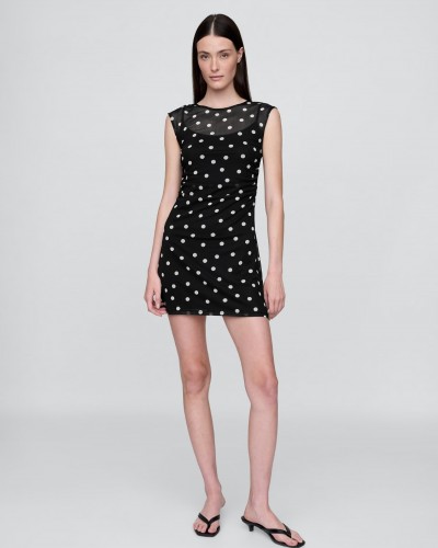 갭 메쉬 미니원피스